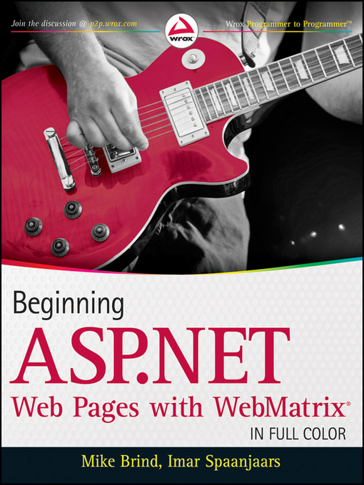 Title details for Beginning ASP.NET Web Pages with WebMatrix by Mike Brind - Available